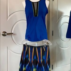 Tennis skirt and top outfit